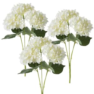 18.5 in. Beige Artificial Assorted Flowers Floral Arrangements