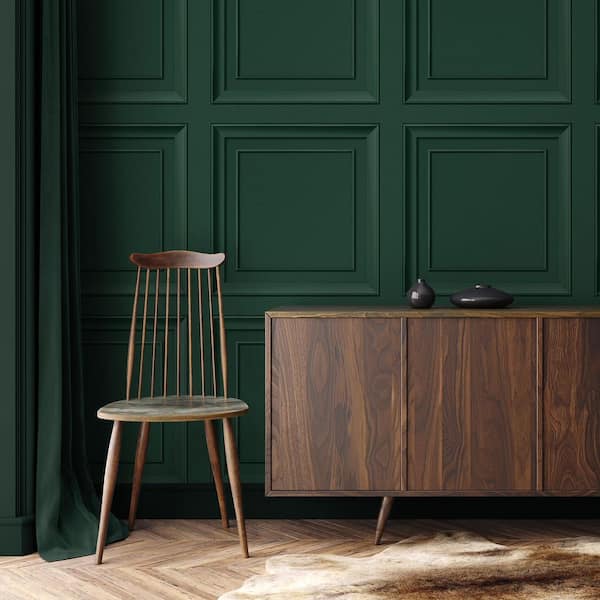 Distinctive Evergreen Square Panel Wallpaper