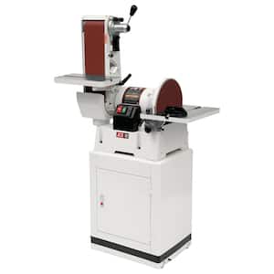 1.5 HP 6 in. x 48 in. Belt and 12 in. Disc Sander with Closed Stand, 115/230-Volt JSG-6CS