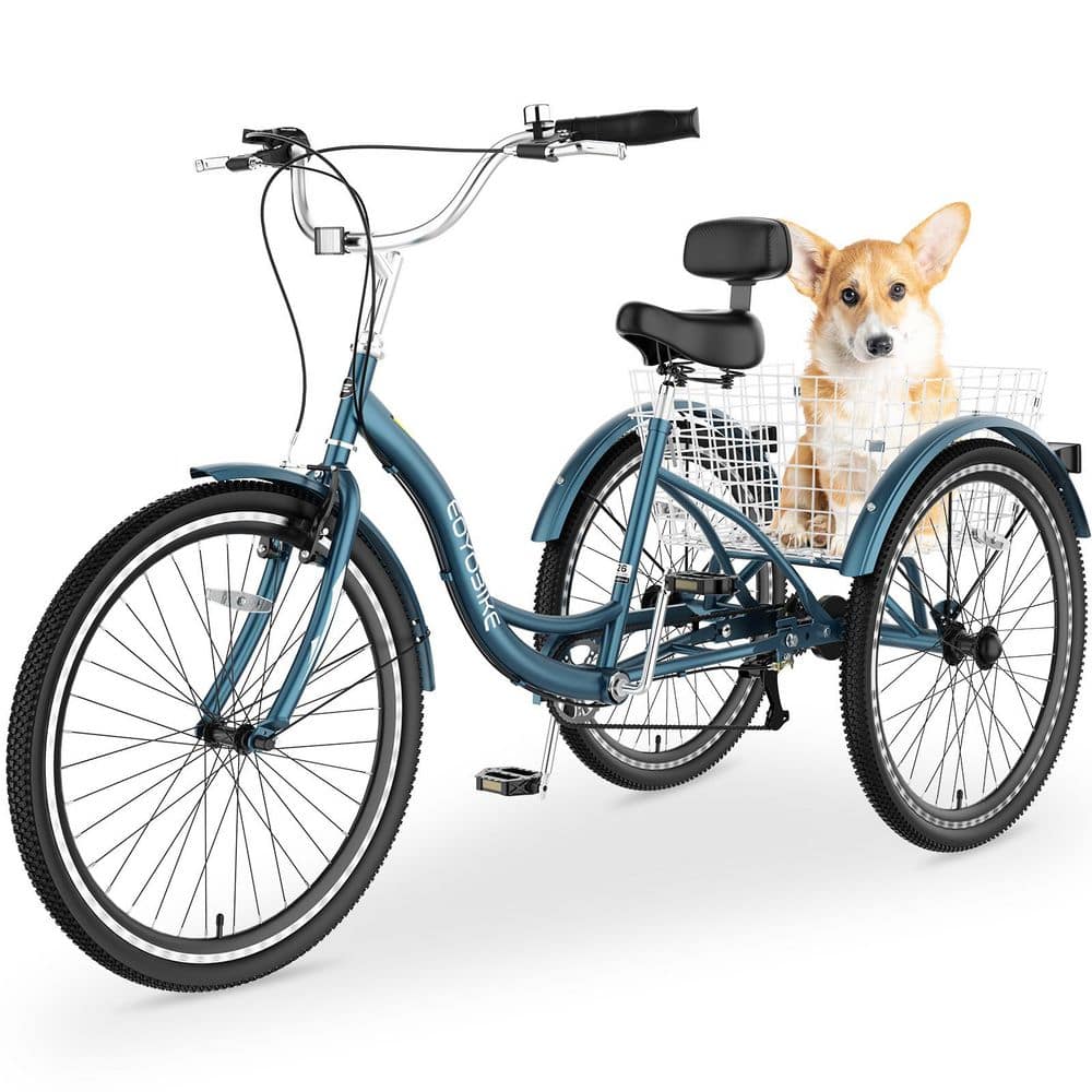 ABORON Adult Tricycle with 7-Speed, 26 in. Wheel Cruiser Bike with