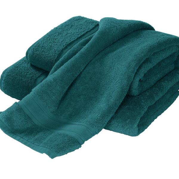 The Company Store Company Cotton Deep Teal Solid Turkish Cotton Bath Sheet  VK37-BSH-DEEP-TEAL - The Home Depot