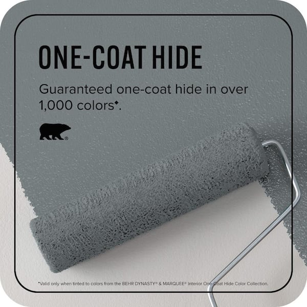 BEHR MARQUEE - 1 gal. #N450-5 Intergalactic One-Coat Hide Satin Enamel Interior Paint & Primer