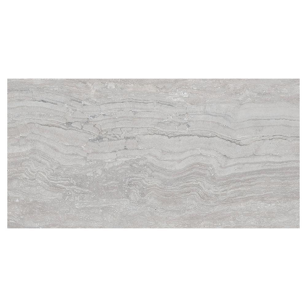 Silver Rectified Matte Porcelain 12x24 Floor and Wall Tile