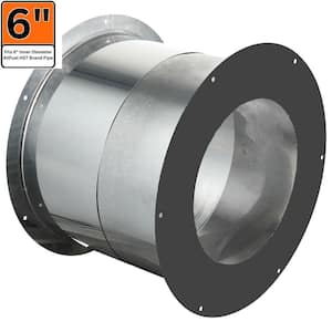 DuraVent 6 DVL Oval-to-Round Adapter - 6DVL-ORAD