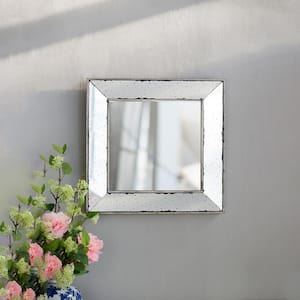 18 in. W x 18 in. H Silver Square Framed Wall Mirror for Living Room, Entryway, Office, Bedroom, Hallway