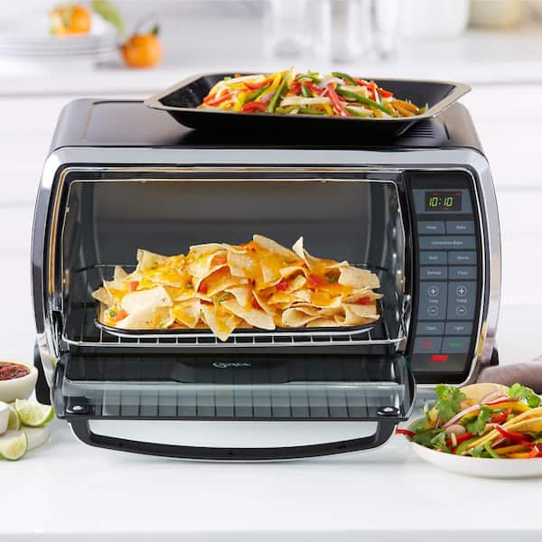 Oster Air Fryer Oven, 10-in-1 Countertop Toaster Oven, XL Fits 2 16  Pizzas, Stainless Steel French Doors: Home & Kitchen 