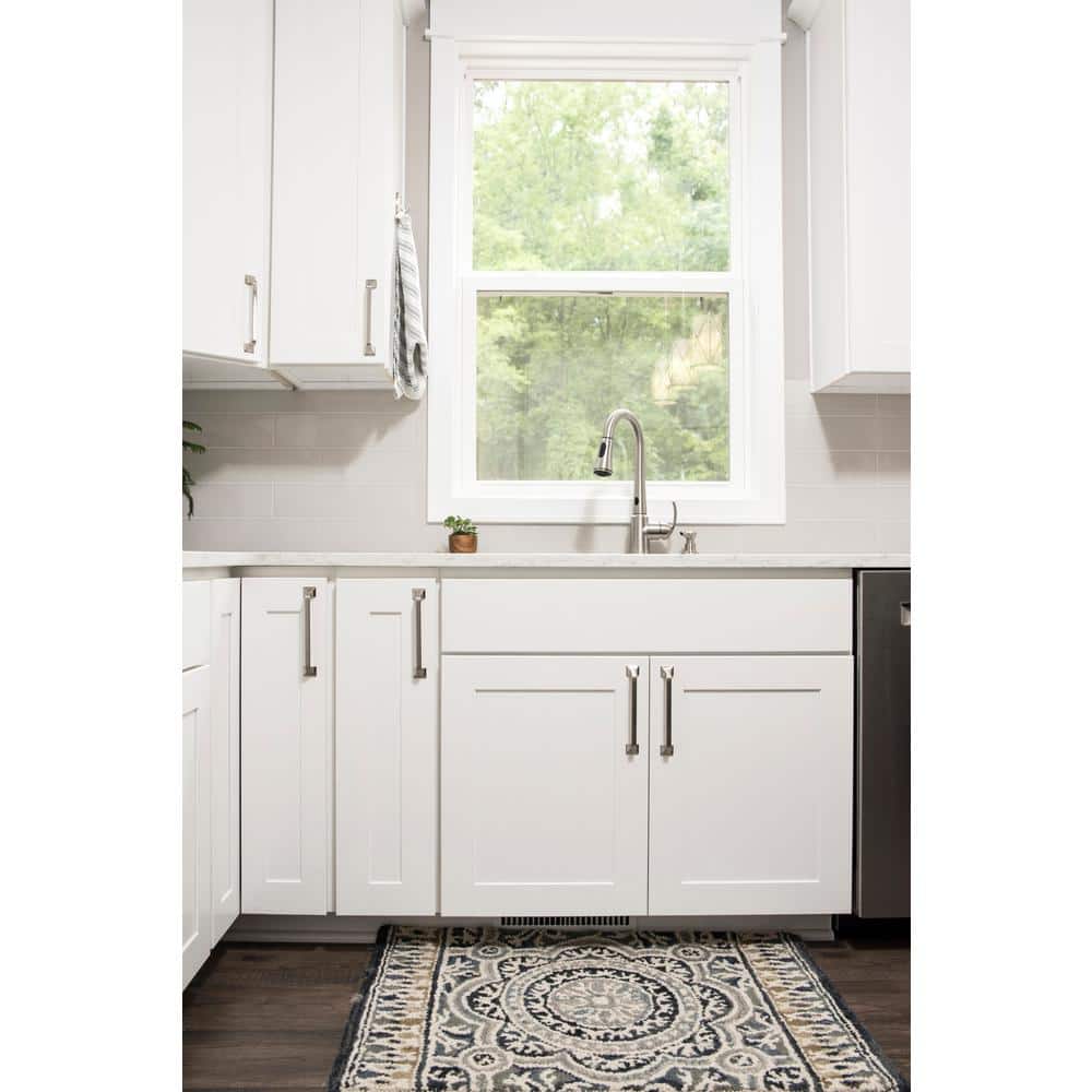 Satin Nickel 8 7/8" Modern Farmhouse Cabinet Handle