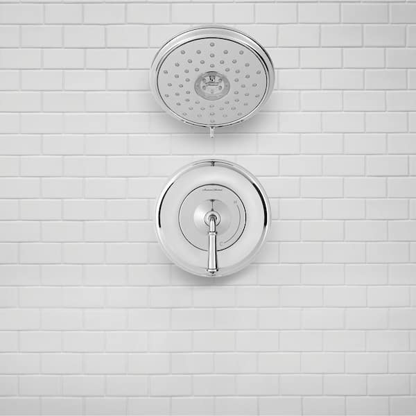 Delancey 1-Handle Shower Faucet Trim Kit for Flash Rough-In Valves in Polished Chrome (Valve Not Included)