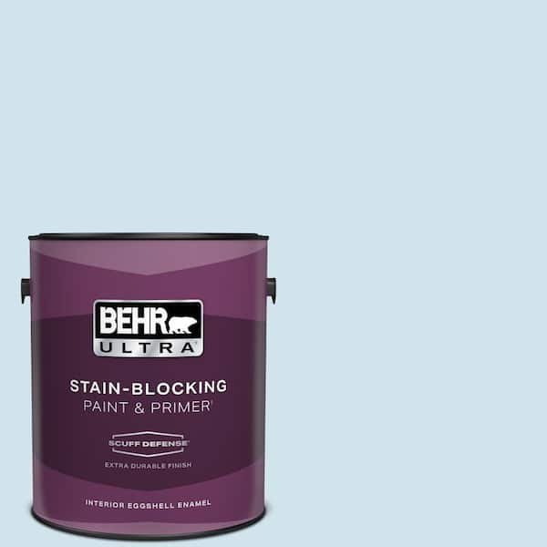 BEHR ULTRA 1 gal. #550A-1 Sea Sprite Extra Durable Eggshell Enamel Interior Paint & Primer