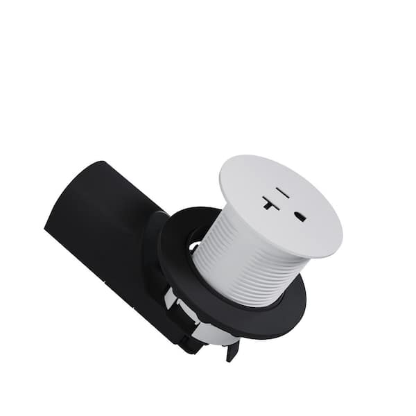 Pass and Seymour 20 Amp Matte White Kitchen Countertop Outlet