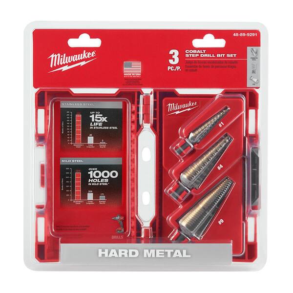 Milwaukee Cobalt Step Bit Kit (6-Piece) 48-89-9291-48-89 Milwaukee Cobalt Step Bit Kit (6-Piece) 48-89-9291-48-89