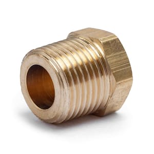 3/8 in. MIP Brass Pipe Hex Head Plug Fitting (50-Pack)