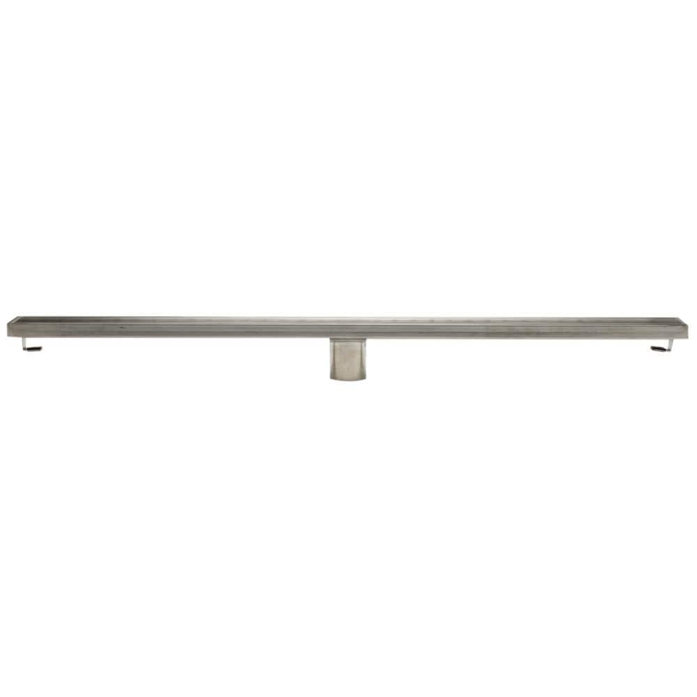 36'' Stainless Steel Linear Shower Drain with Groove Lines
