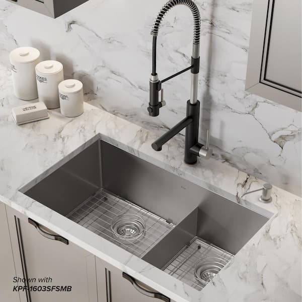 Kraus Standart Pro Undermount Stainless, Stainless Steel Countertops With Sink Canada