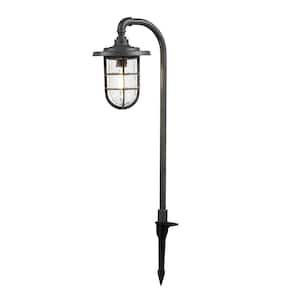 Greenwood Low Voltage Zinc LED Path Light with Water Glass Shade