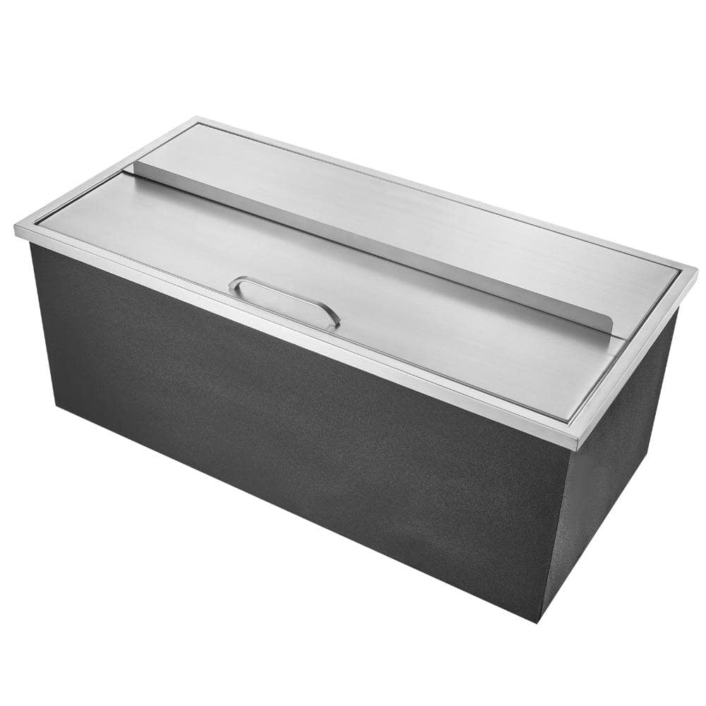 Drop in Ice Chest 36 in. x 18 in. x 14 in., 101 qt. SUS304 Stainless Steel Ice Cooler with Sliding Cover