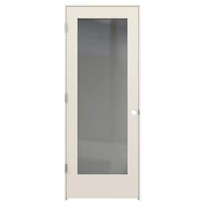 30 in. x 80 in. Tria Primed Right-Hand Mirrored Glass Molded Composite Single Prehung Interior Door