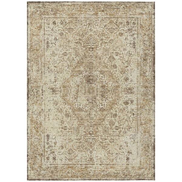 Chantille Machine Washable Indoor/Outdoor Abstract ACN3171 Wheat 8 ft. x 10 ft. Area Rug