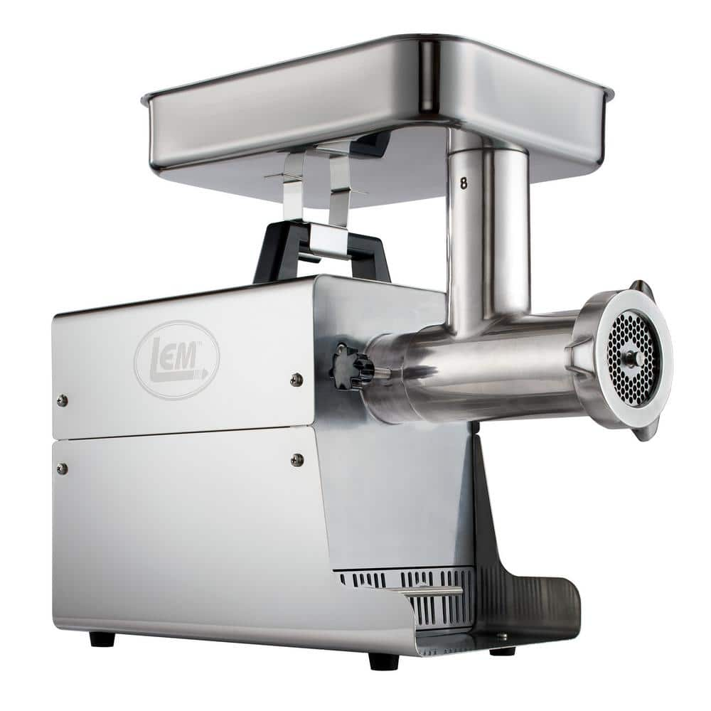 LEM BigBite DualGrind #8 0.5 HP Stainless Steel Electric Meat Grinder