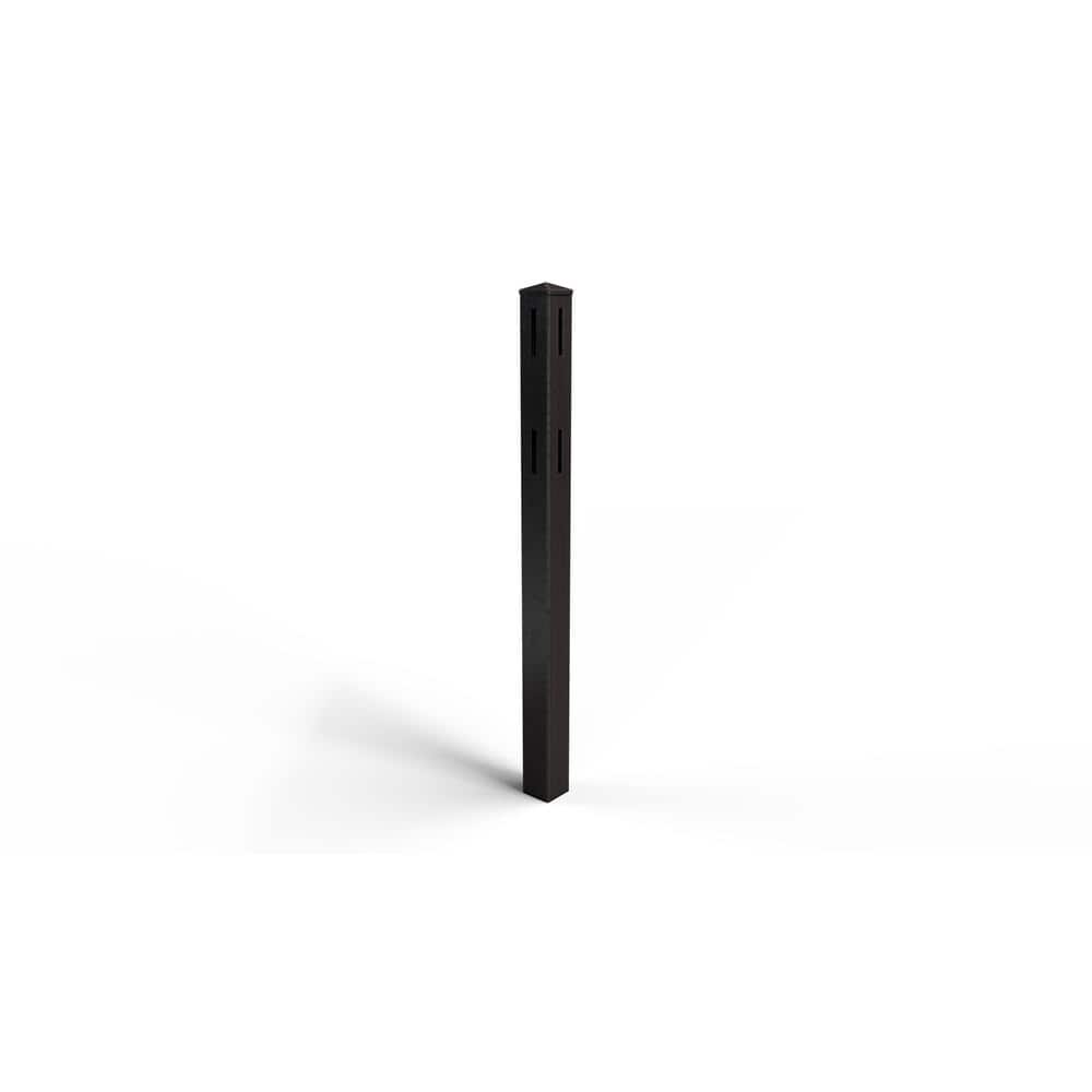 Composite 2-Rail Start/End Post with Post Cap for Traditional Ranch Rail System (5 in. x 5 in. x 50 in. L) Raven (Black) price history on PriceWatchPro