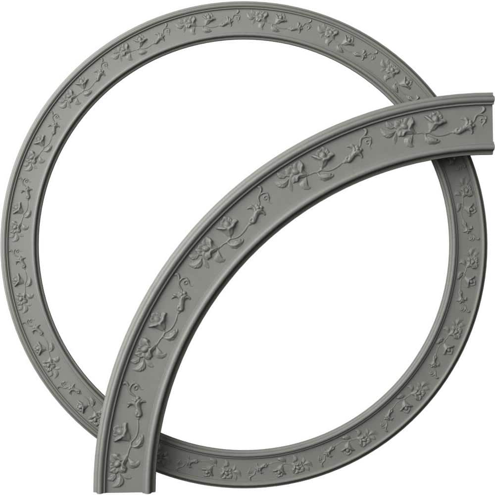Floral Classic White Polyurethane Ceiling Ring Kit