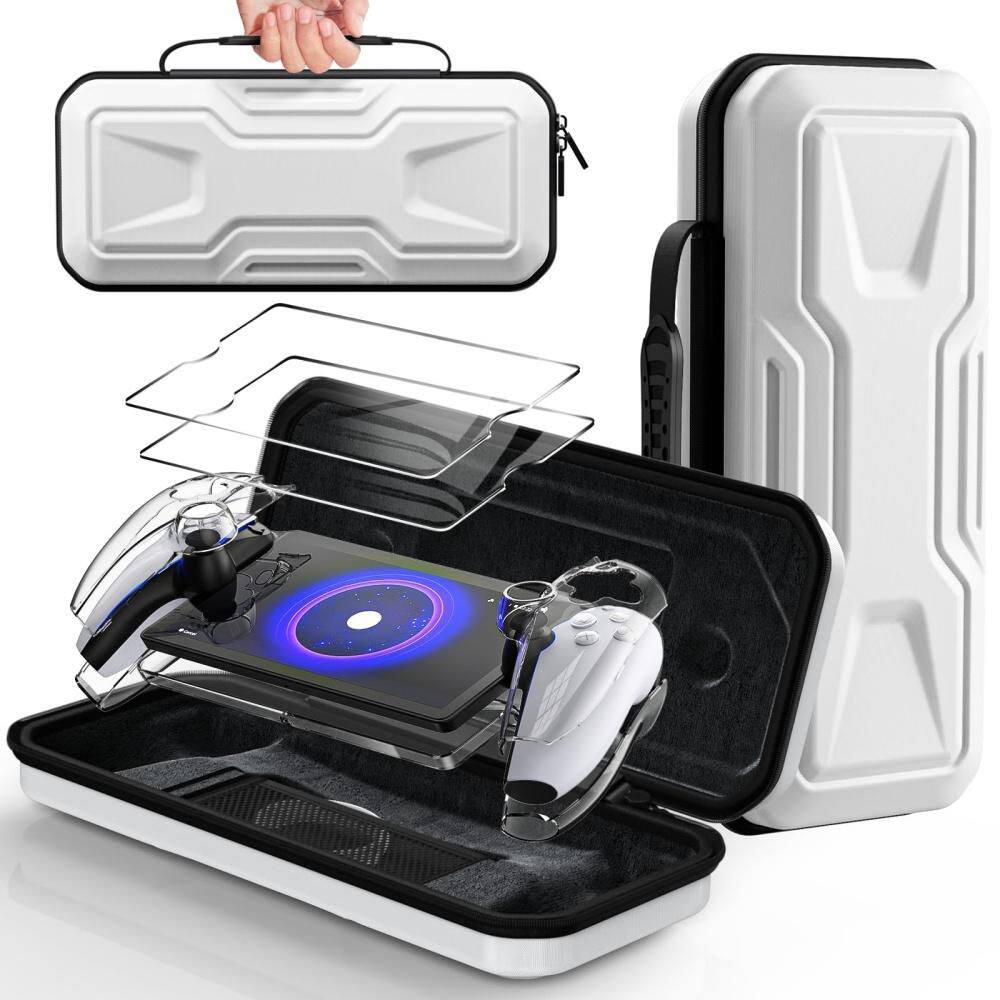 3 in 1 Accessories Bundle for Playstation Portal with Screen Protector, Portable Handbag and Clear Cover Skins, White price history on PriceWatchPro