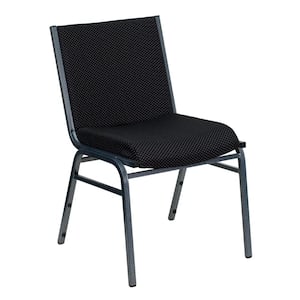 Fabric Stackable Chair in Black