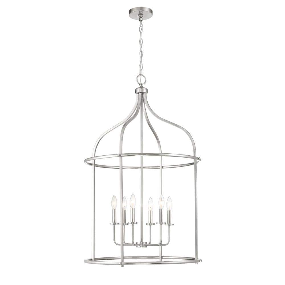 Savoy House Brookstone 6-Light Satin Nickel Pendant Light 3-7388-6-SN ...