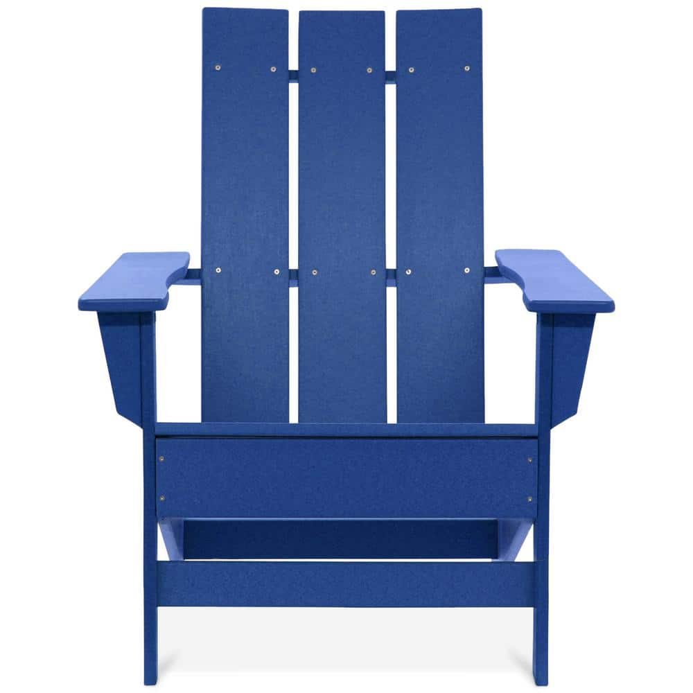 DUROGREEN Aria Royal Blue Recycled Plastic Modern Adirondack Chair   Durogreen Plastic Adirondack Chairs Aac3529rb 64 1000 