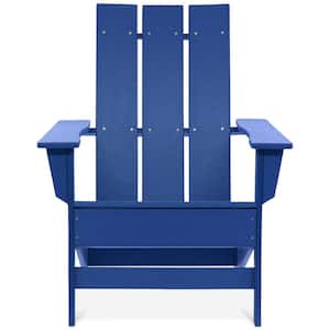 Aria Royal Blue Recycled Plastic Modern Adirondack Chair