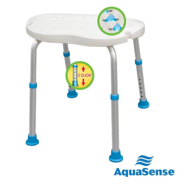 AquaSense Adjustable Bariatric Bath Bench with Non-Slip Seat and