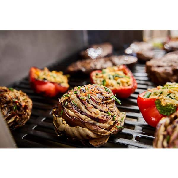 Genesis E-325W 3-Burner Natural Gas Grill in Titanium with Sear Zone