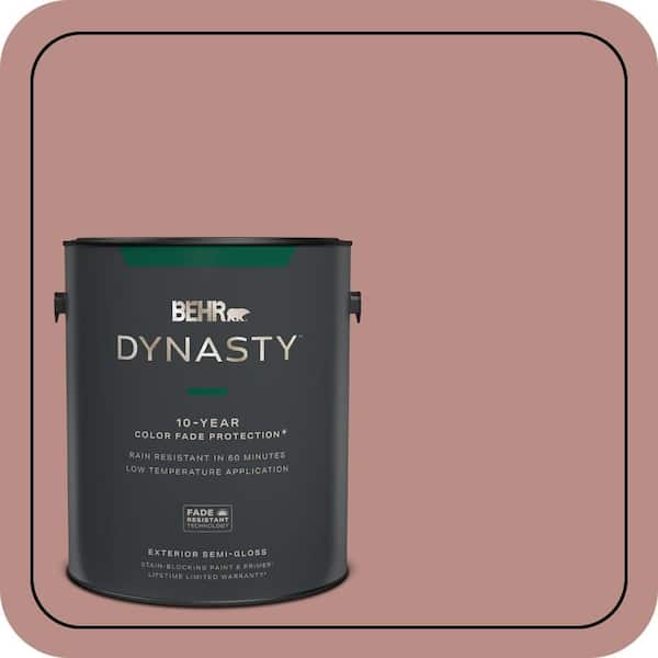 BEHR DYNASTY 1 gal. #170F-5 Brick Dust Semi-Gloss Enamel Exterior Stain-Blocking Paint & Primer
