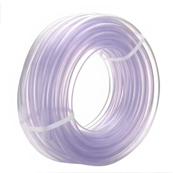 Wellco 7/8 in. O.D. x 5/8 in. I.D. x 10 ft. Clear PVC Braided Vinyl Tube