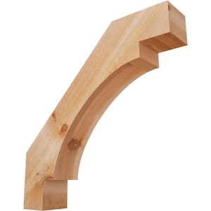 6''W x 30''D x 30''H Merced Rough Sawn Knee Brace, Western Red Cedar