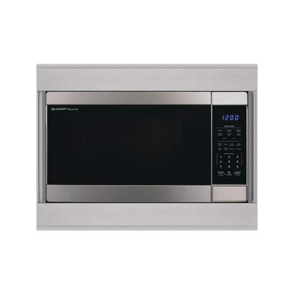 27" Built-In Trim Kit for Countertop Microwaves in Stainless Steel