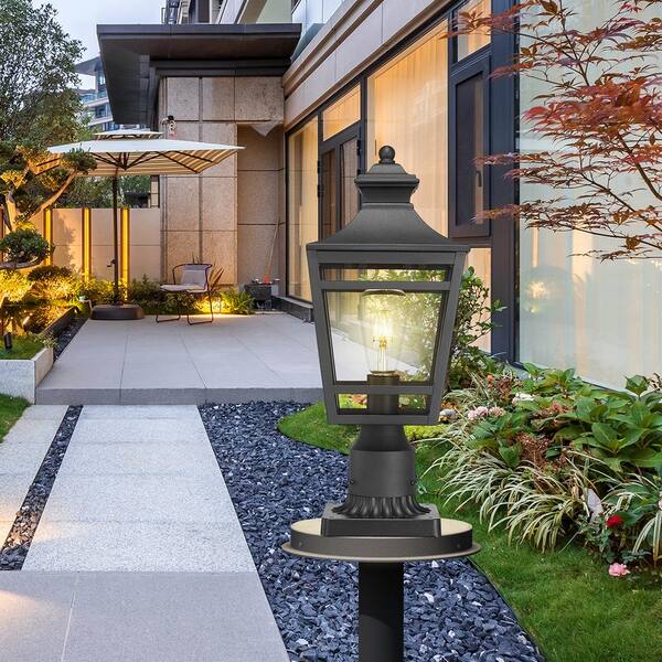 Dusk To Dawn Outdoor Lighting Outdoor Light Fixture, 17 Inch Post Lantern Light Lamp Post