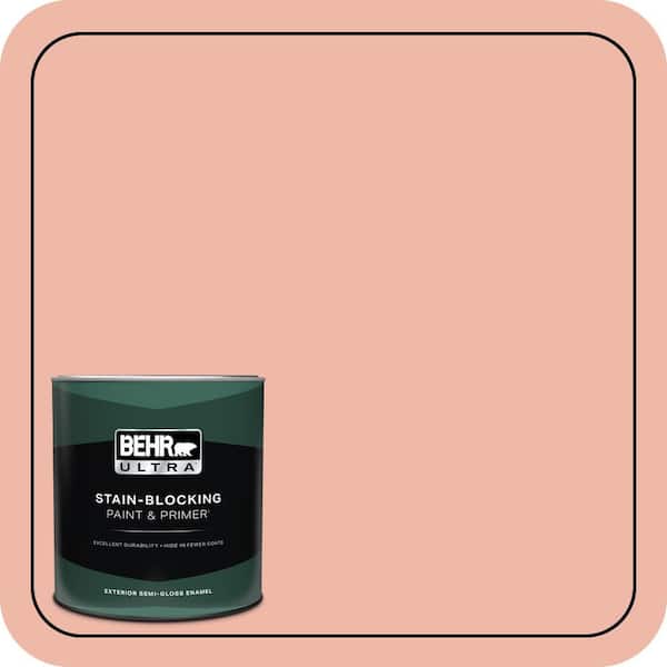 BEHR ULTRA 1 qt. #210C-3 Jovial Semi-Gloss Enamel Exterior Paint & Primer
