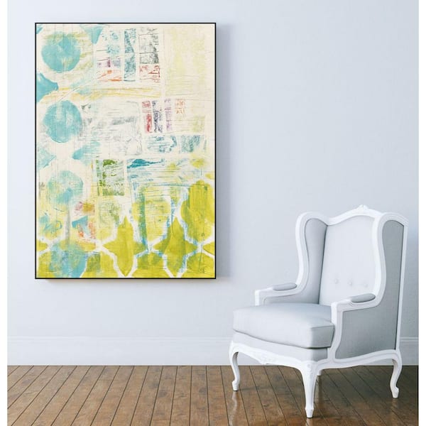 Unbranded 30 in. x 40 in. "Lattice Progression I" by June Erica Vess Framed Wall Art