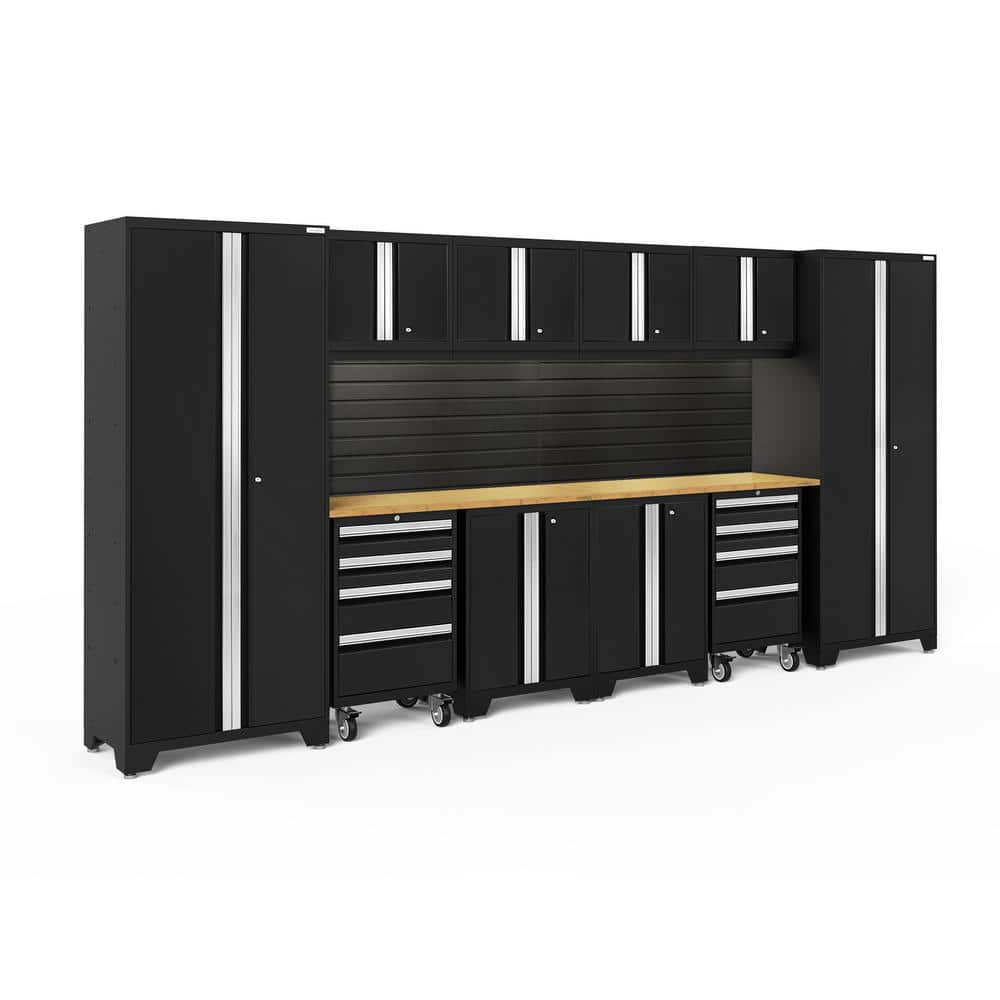 Bold Series 156 in. W x 76.75 in. H x 18 in. D 24-Gauge Steel Garage Cabinet Set in Black (12-Piece) price history on PriceWatchPro
