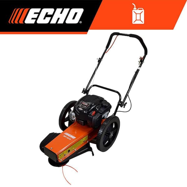 24 in. 163 cc Briggs and Stratton Gas 4-Stroke Walk Behind Push Wheeled String Trimmer Field Mower w/ 155 Diameter Line