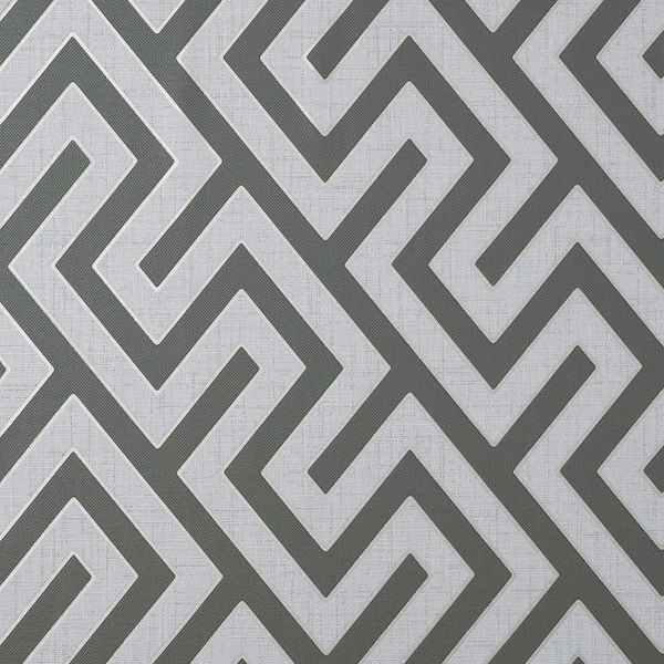 Fine Decor Meander Grey Geo Non-Pasted Vinyl Matte Wallpaper Sample