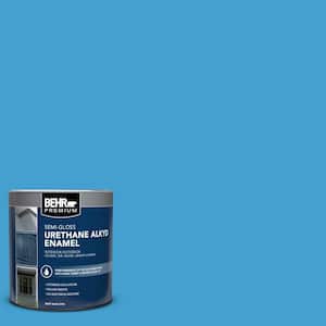 1 qt. #AE-47 Horizon Blue Semi-Gloss Enamel Urethane Alkyd Interior/Exterior Paint