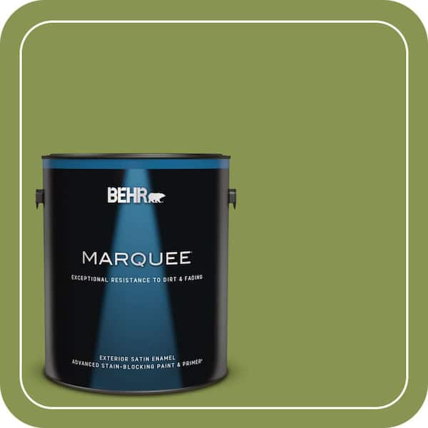 BEHR MARQUEE 1 gal. #M350-6 Frog Satin Enamel Exterior Paint & Primer