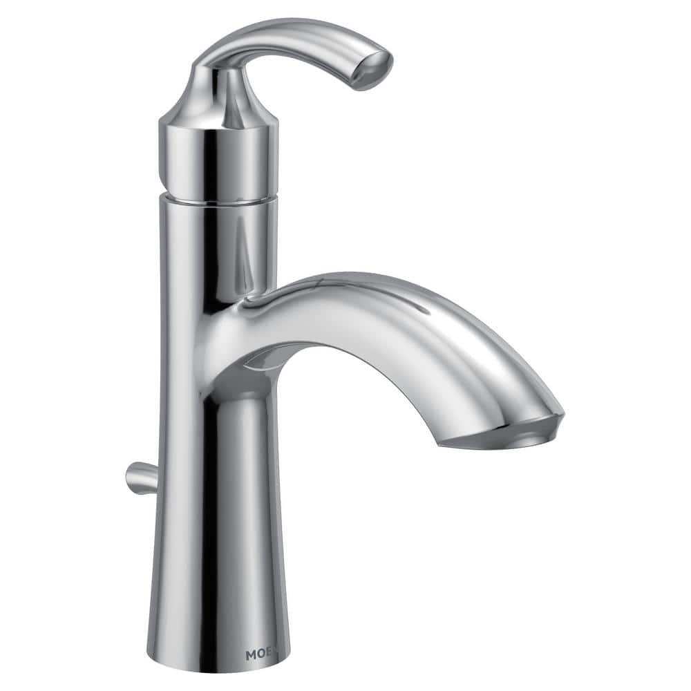 Chrome Single Handle Bathroom Faucet with Deckplate