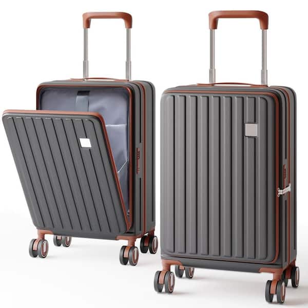 20 in. PC Hardside Suitcase with TSA Lock, Spinner Wheels, Aluminum Handle, Double Zipper and Lightweight Design