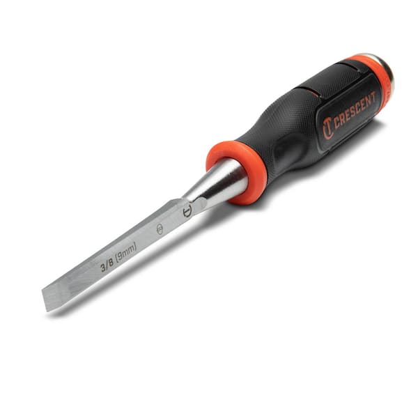 Crescent 3/8 in. Wood Chisel with Grip and Striking End Cap CWCH38