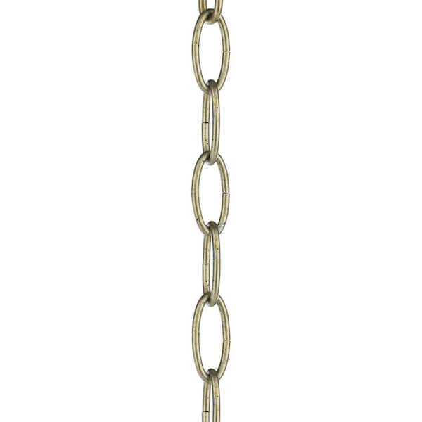 Progress Lighting Accessory Chain - 48 in. of 9-Gauge Chain in Gilded ...