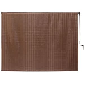 Alderwood UV Blocking Fade Resistant Fabric Exterior Roller Shade 48 in. W x 72 in. L