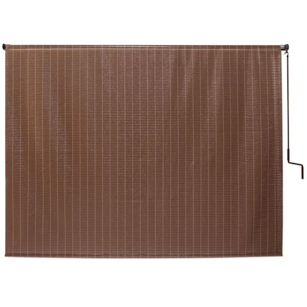 Coolaroo Alderwood UV Blocking Fade Resistant Fabric Exterior Roller Shade 48 in. W x 72 in. L